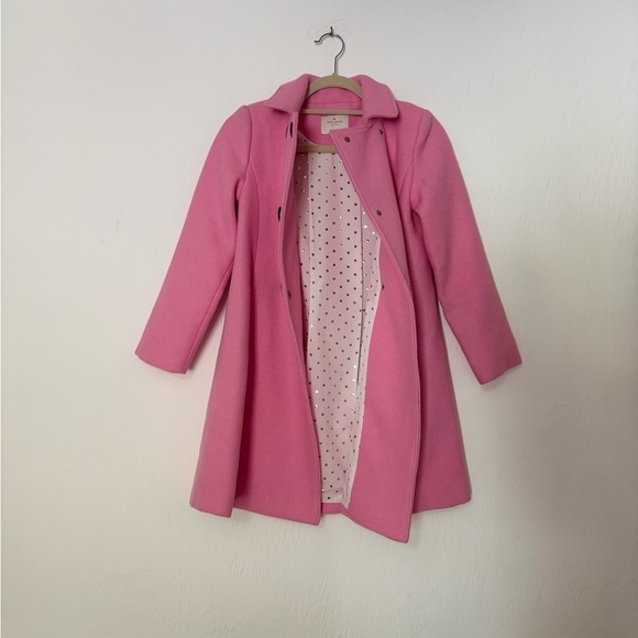 Kate Spade pink coat 12y wool blend - Picture 4 of 15